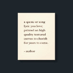 Custom Quote Print on Canvas<br><div class="desc">Custom quote print on high quality gallery wrap canvas.</div>