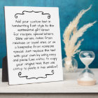 Custom Quote Saying Letter Personalized Keepsake