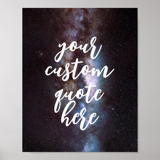 Custom Quote Space Poster (Front)