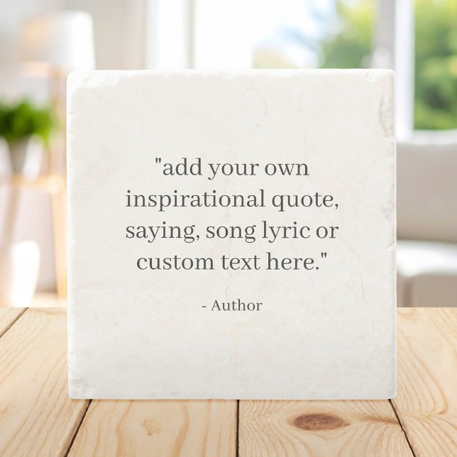 Custom Quote Stone Coaster (Creator Uploaded)