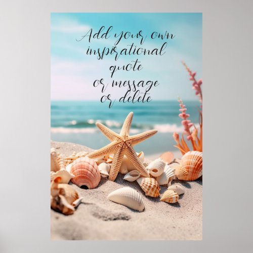  Custom Quote Surfer Gift Vacation Beach Coastal  Poster