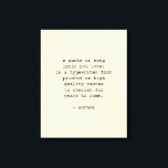 Custom Quote Wall Art Typewriter Font<br><div class="desc">Add your favorite poem or verse to this high quality gallery wrap canvas. Customize the text, font and size to make a memorable gift for yourself or loved one to admire and be inspired for years to come.</div>