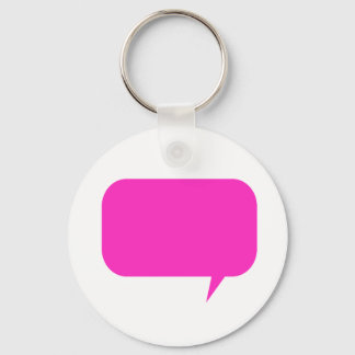 Custom Quotebox Pink Keychain
