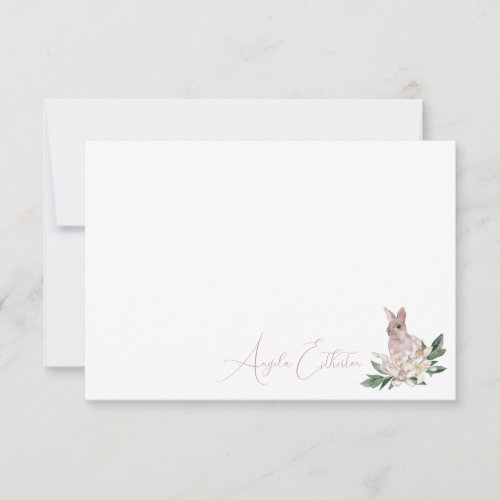 Custom Rabbit Note Card