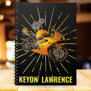 Custom Racing Bike Motocycle Boys Back-to- school Notebook