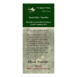 Custom Rack Card, Green Design (Spa, Health, Hair Rack Card