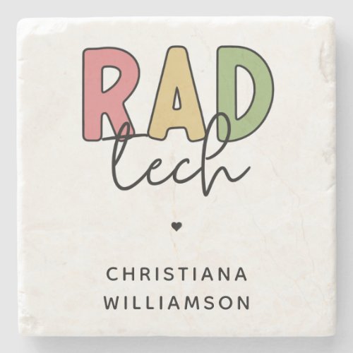 Custom Rad Tech Radiologic Technologist Radiology Stone Coaster