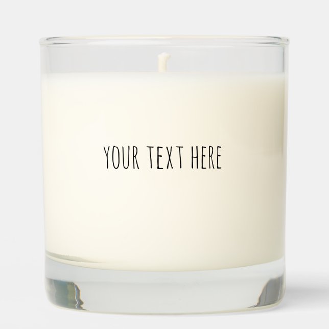 Custom Rae Dunn Text | Personalized Gifts  Scented Candle (Front)