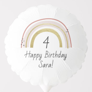 Custom Rainbow Birthday Balloon