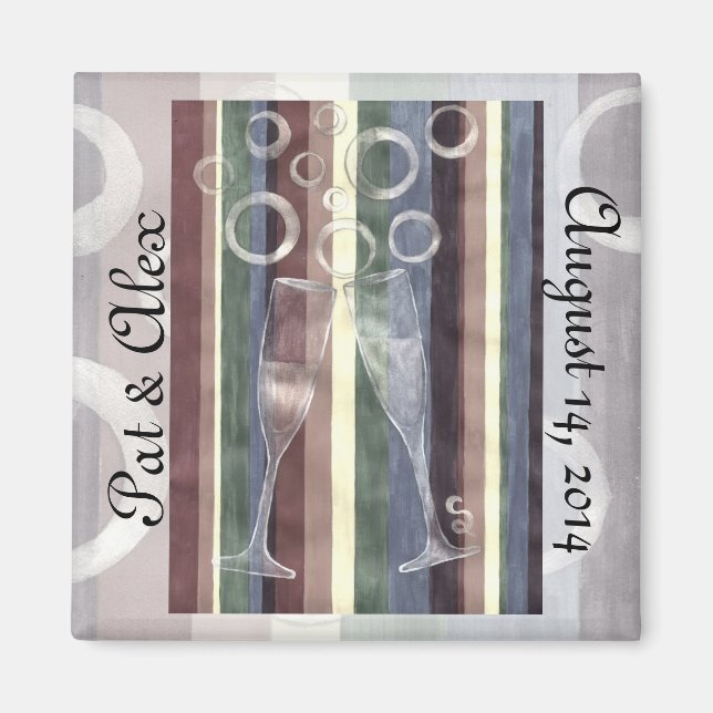 Custom Rainbow Cheer 3 Anniversary Magnet (Front)