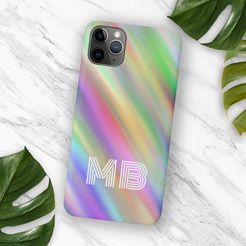 Custom Rainbow Colors Striped Tie Dye Art Pattern iPhone 11 Pro Max Case
