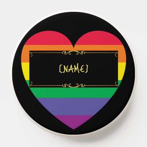 Custom Rainbow Flag LGBTQ and Queer Pride  PopSocket