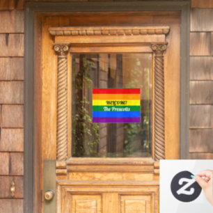 Custom Rainbow Flag Pride Month Window Cling