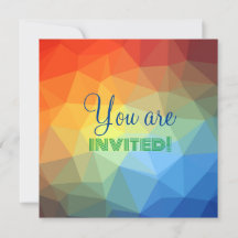 Custom Rainbow Geometric Shape