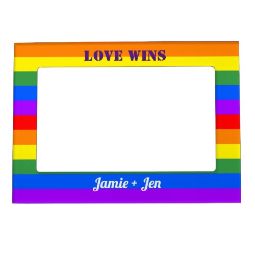 Custom Rainbow Pride Magnetic Frame