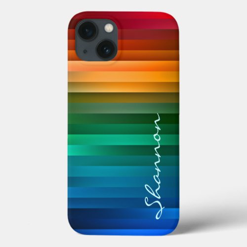Custom Rainbow Ribbon Stripe Rugged iPhone 6 case