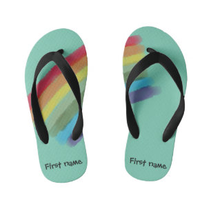 Custom Rainbow Slippers