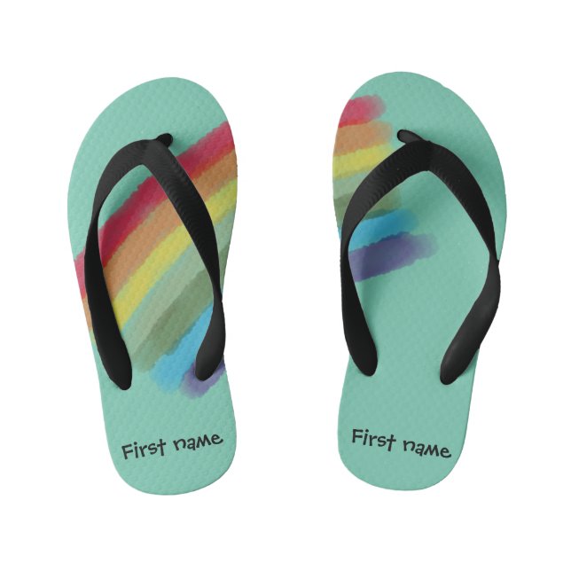 Custom Rainbow Slippers (Footbed)