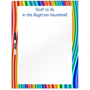 Custom Rainbow super large dry erase board