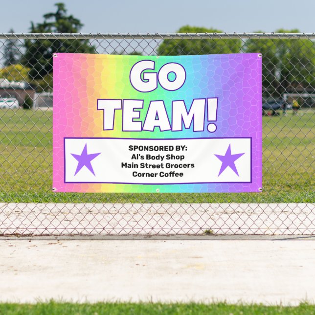 Custom Rainbow Team Banner (Insitu)