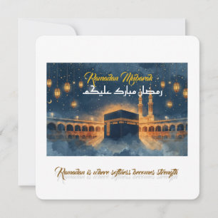Custom Ramadan Mubarak Card – Personalized Arabic
