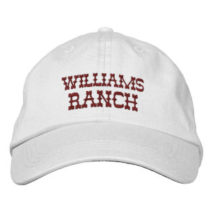 Custom Ranch Name Embroidered Baseball Cap