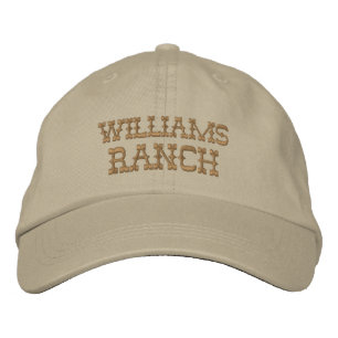 Custom Ranch Name Embroidered Baseball Cap