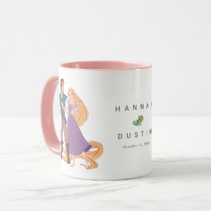 Custom Rapunzel & Flynn Custom Wedding Keepsake  Mug
