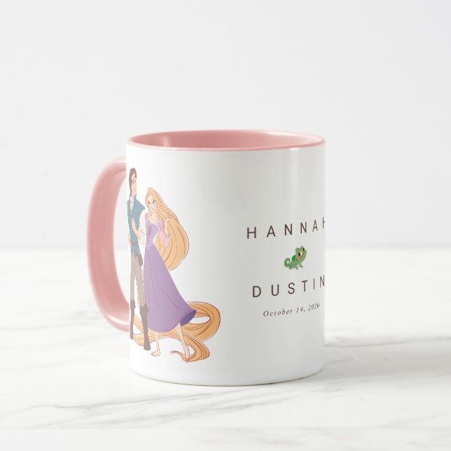 Custom Rapunzel & Flynn Custom Wedding Keepsake  Mug (Front Left)