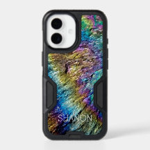 Custom rare mineral rock iPhone Otterbox case