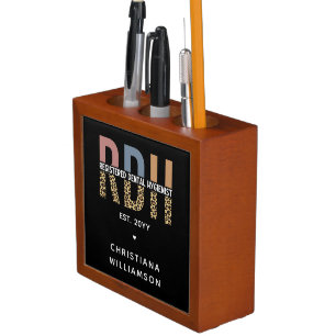 Custom RDH Registered Dental Hygienist Gifts Desk Organizer