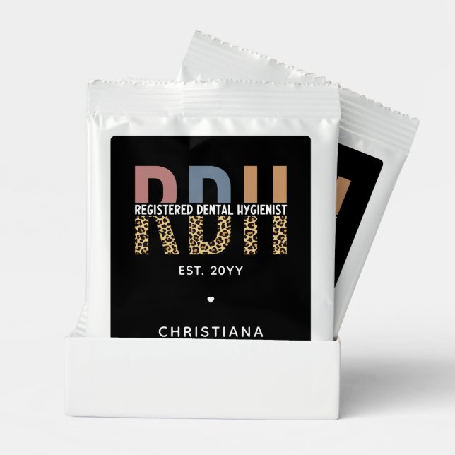 Custom RDH Registered Dental Hygienist Gifts Hot Chocolate Drink Mix (Pair)