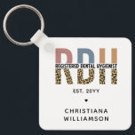 Custom RDH Registered Dental Hygienist Gifts Keychain<br><div class="desc">Custom RDH Registered Dental Hygienist Gifts- This design makes a great gift for every RDH or Registered Dental Hygienist!</div>