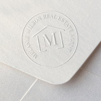 Custom Real Estate Agent Business House Monogram