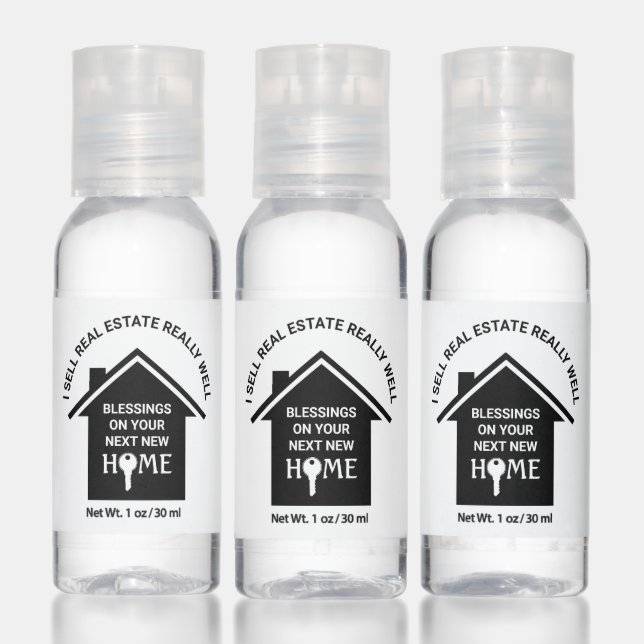 Custom Real Estate Agent Client Realtor Hand Sanitizer (Set)
