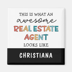 Custom Real Estate Agent Funny Awesome Realtor Magnet