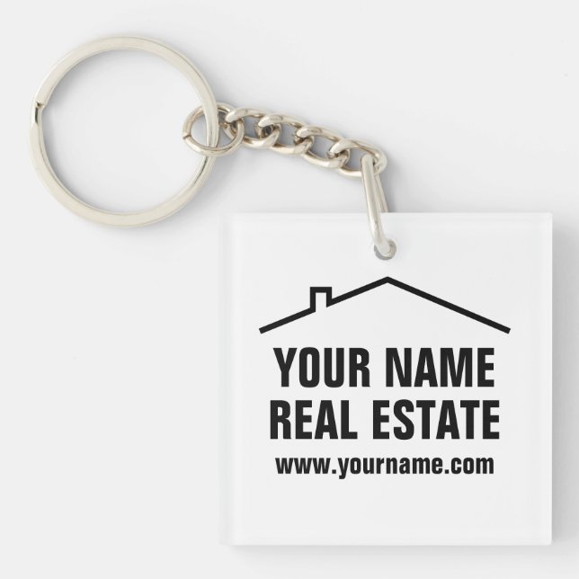 Custom Real Estate and property development Keychain (Front)