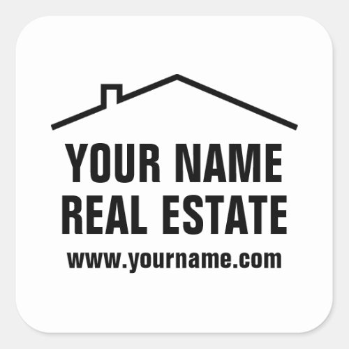 Custom Real Estate and property development Square Sticker