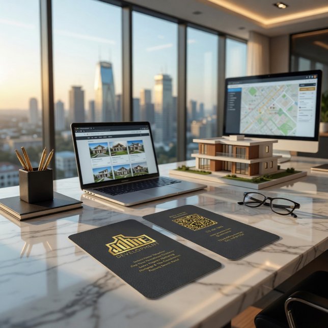 Custom Real Estate Business Card with QR Code (Creator Uploaded)