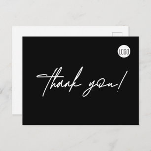 Custom Real Estate Business Logo Simple thank you Postcard