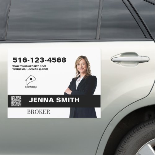 Custom Real Estate Business Website Phone Number Car Magnet
