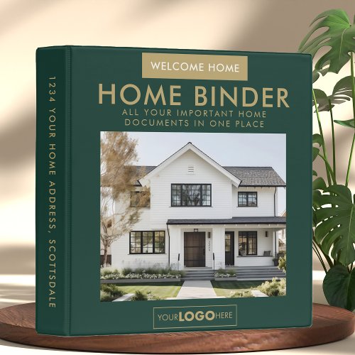 Custom Real Estate Closing Client Gift New Home 3 Ring Binder