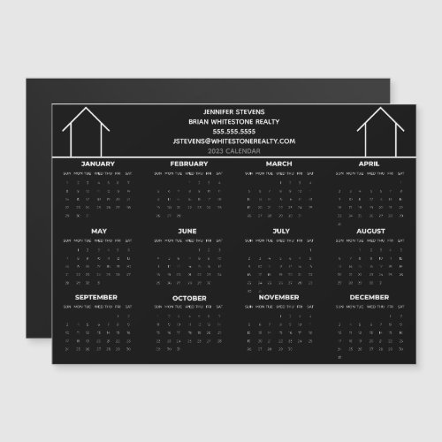 Custom Real Estate Company 2023 Calendar Magnet