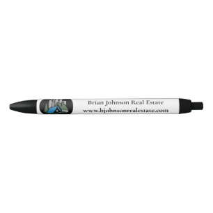 Custom Real Estate Company Business Cards supplies Pen