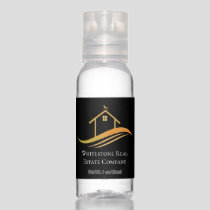 Custom Real Estate Company Chic Realtor Marketing Hand Sanitizer