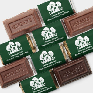 Custom Real Estate Company Green Forest House Hershey's Miniatures
