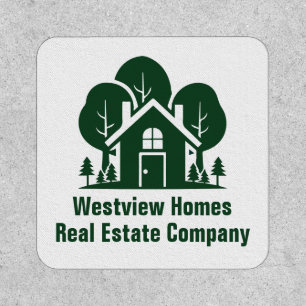 Custom Real Estate Company Green Forest House Patch