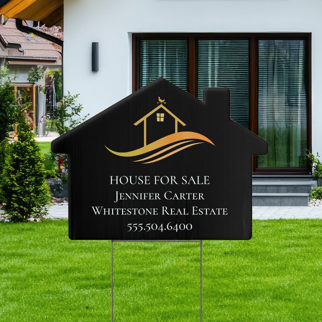 Custom Real Estate Company House for Sale Yard Sign (Creator Uploaded)