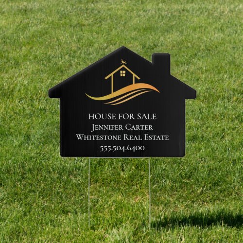 Custom Real Estate Company House for Sale Yard Sign