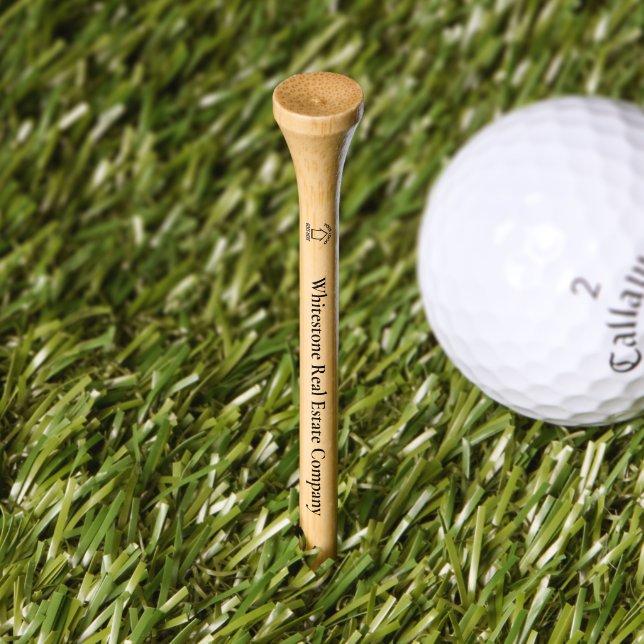 Custom Real Estate Company Logo Custom Realtor Golf Tees (Grass)